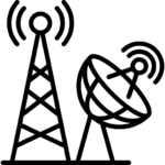 Telecom and internet service customer care support icon
